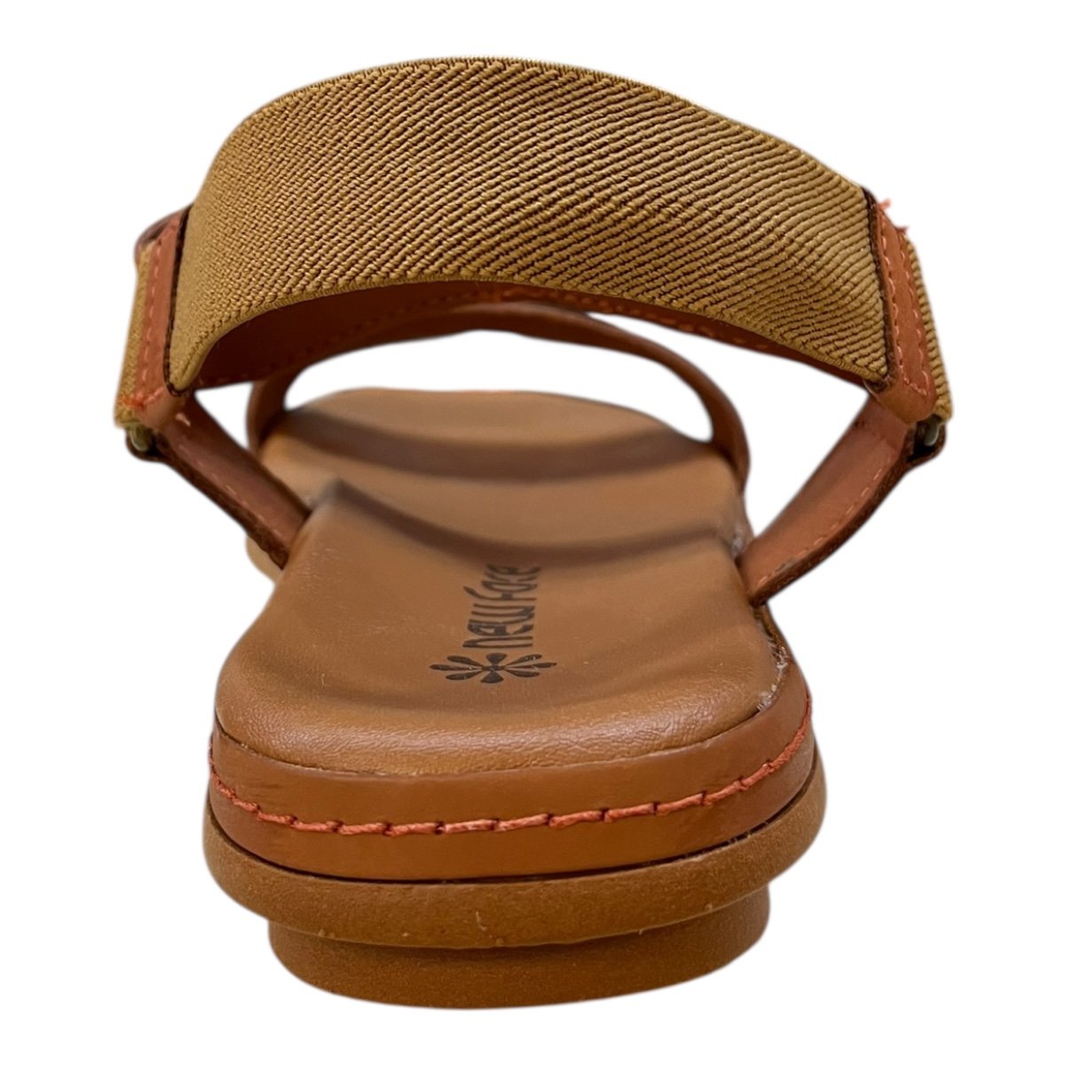 Sandalia Feminino New Face Casual Ultraconforto Couro Autocolante Calce Fácil 21812 Caramelo Caramelo 5