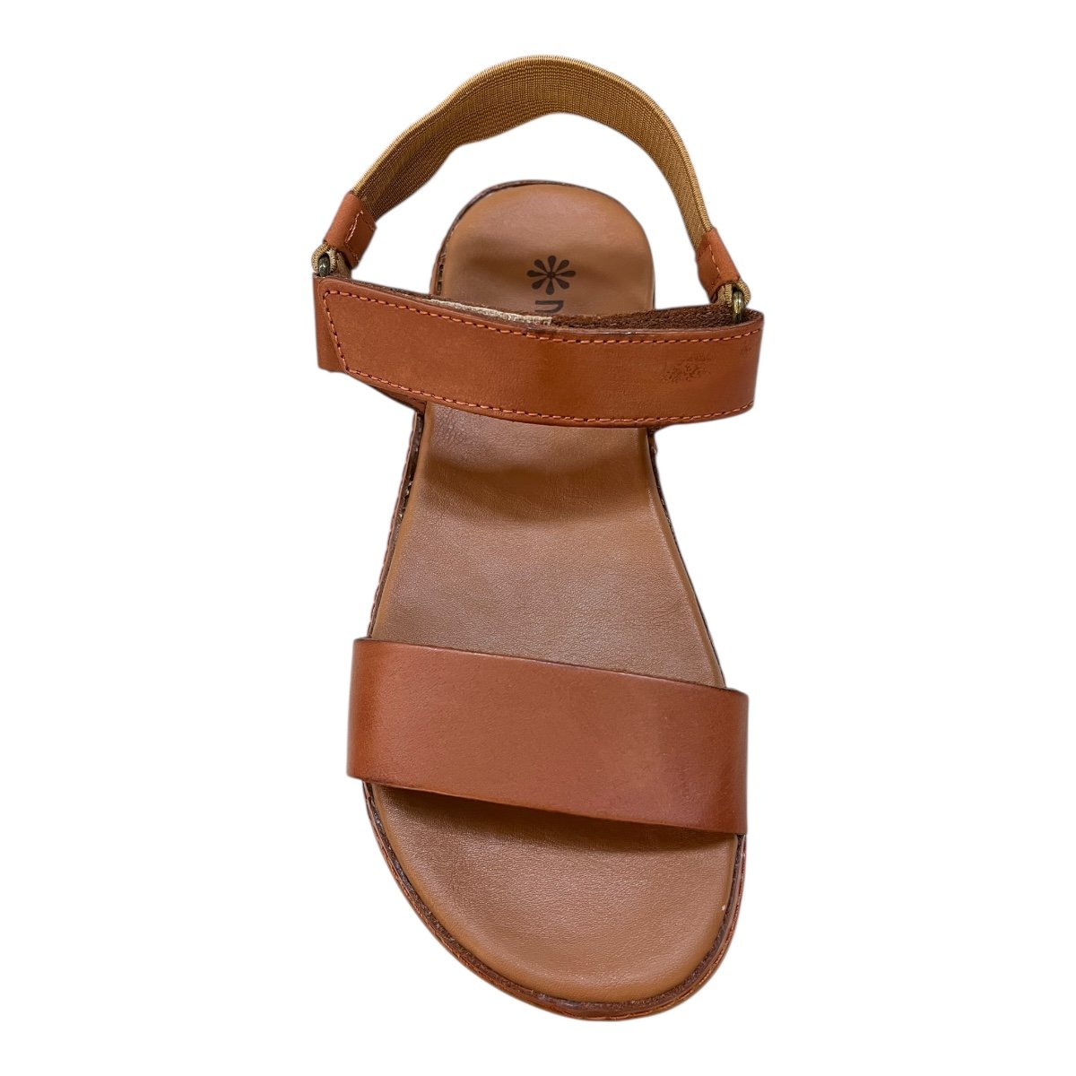 Sandalia Feminino New Face Casual Ultraconforto Couro Autocolante Calce Fácil 21812 Caramelo Caramelo 6