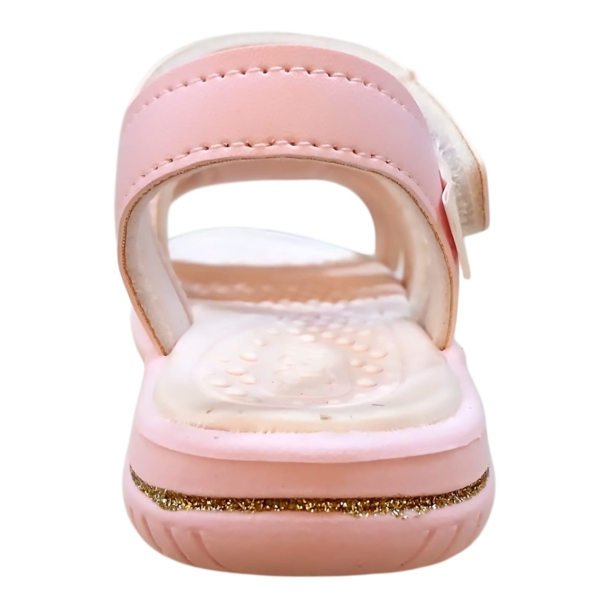 Sandalia Infantil Menina Kidy Antiderrapante Casual Conforto Brilho Laço 19210700008 Rosa Rosa 3