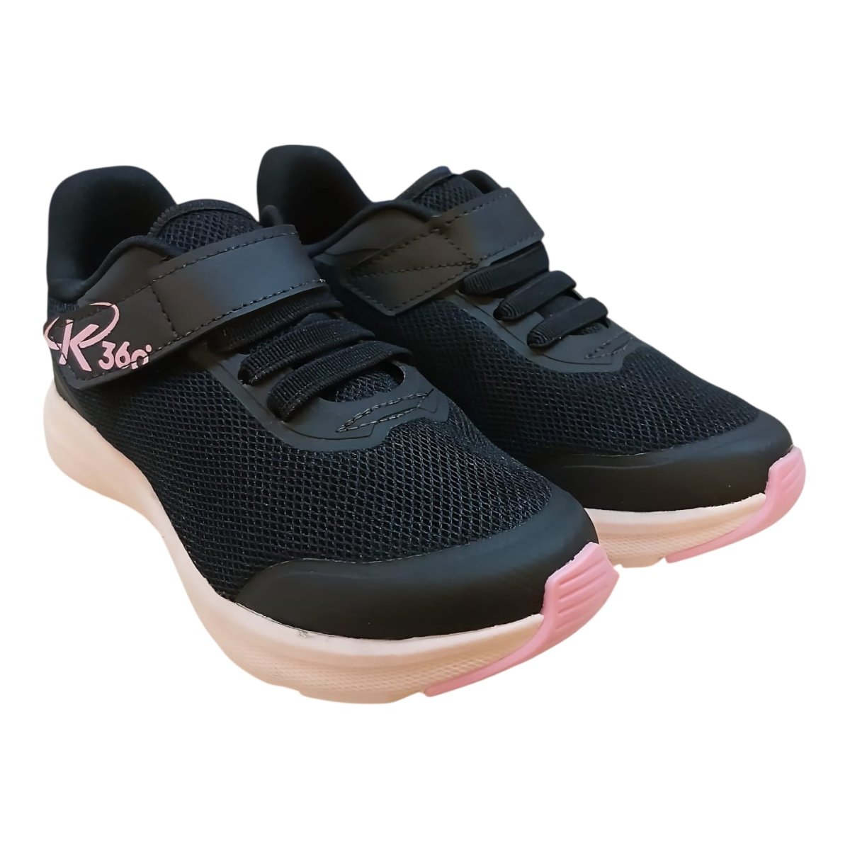 Tenis Infantil Menina Kidy Conforto Antiderrapante Calce Fácil Autocolante 45310072694 Preto Preto 2