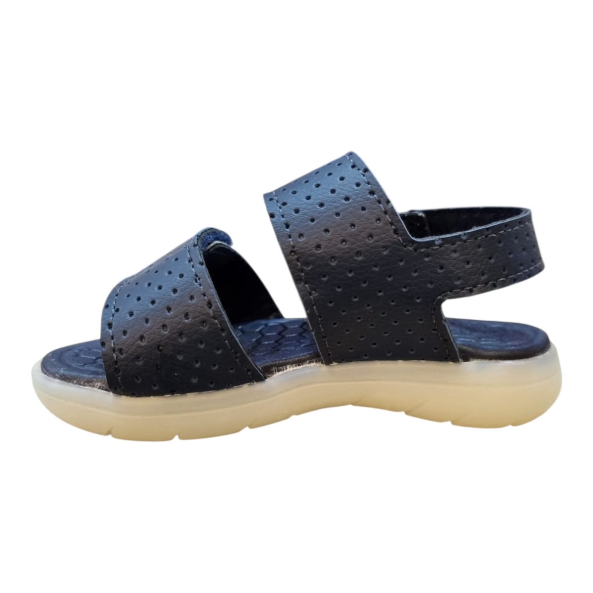 Sandalia Infantil Kidy Menino Conforto Led Antiderrapante Casual Calce Fácil 16301174713 Marinho Azul Marinho 4