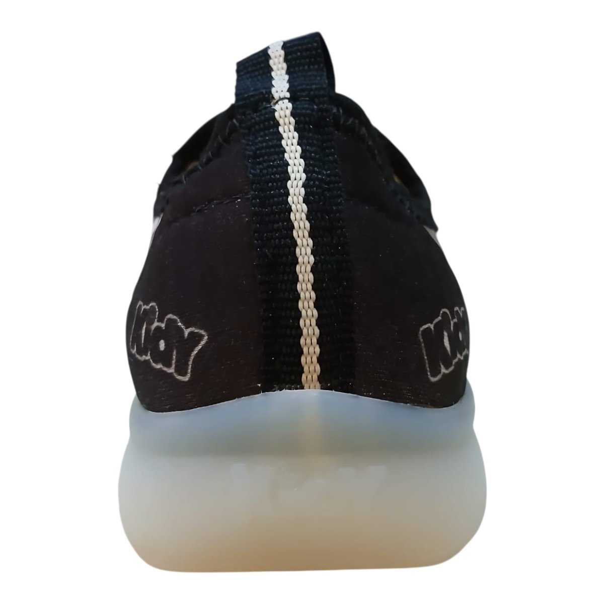 Tenis Infantil Menino Kidy Conforto Casual Calce Fácil Led Antiderrapante 02002000148 Preto Preto 3