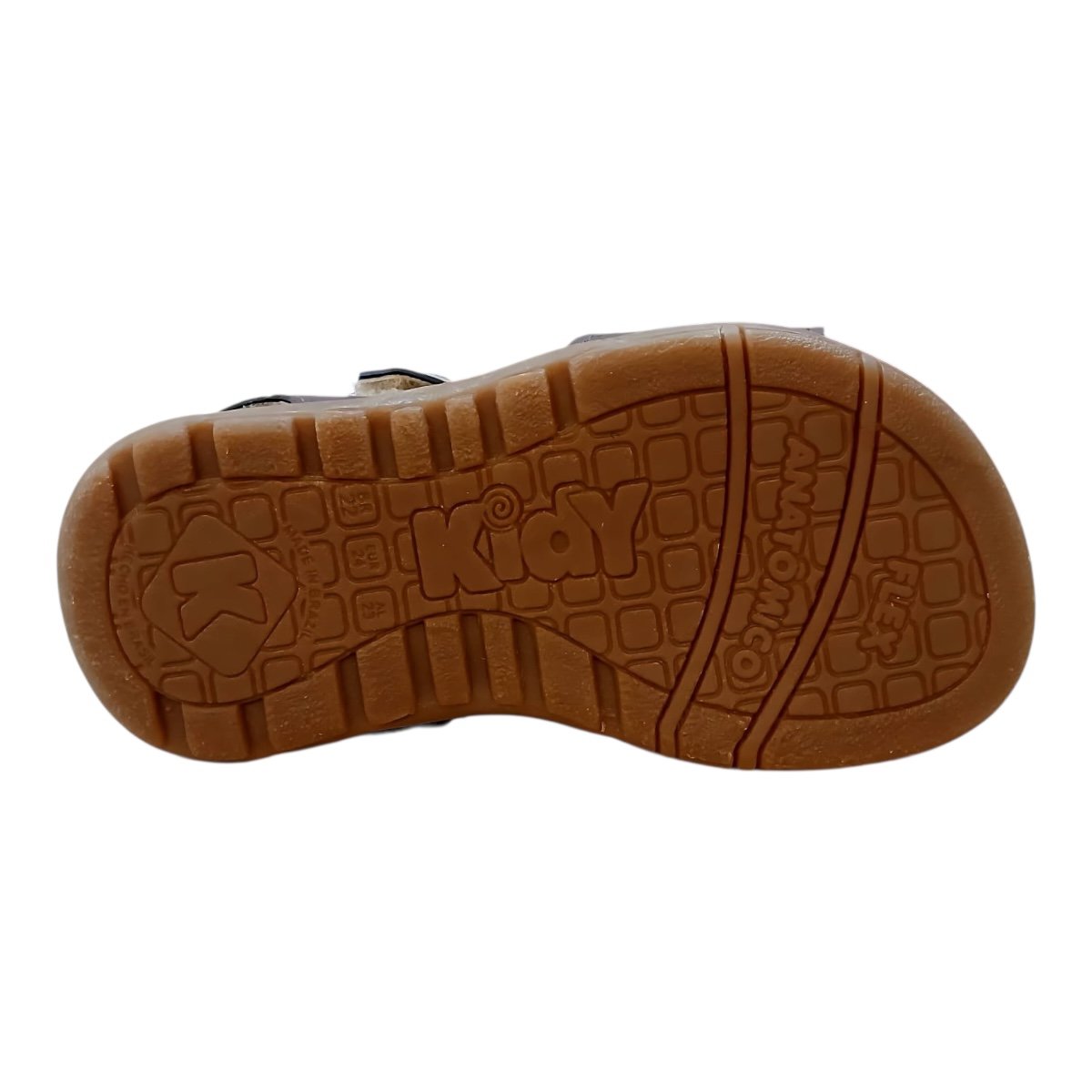 Sandalia Infantil Menino Kidy Conforto Casual Antiderrapante Calce Fácil 06995128693 Marrom Marrom 5