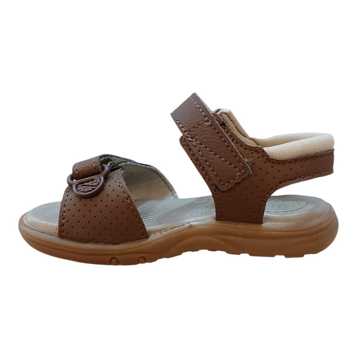 Sandalia Infantil Menino Kidy Conforto Casual Antiderrapante Calce Fácil 06995128693 Marrom Marrom 6