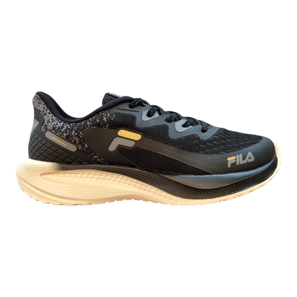 Tenis Masculino Fila Spritz Esporte Conforto Caminhada Academia Corrida Superleve Preto