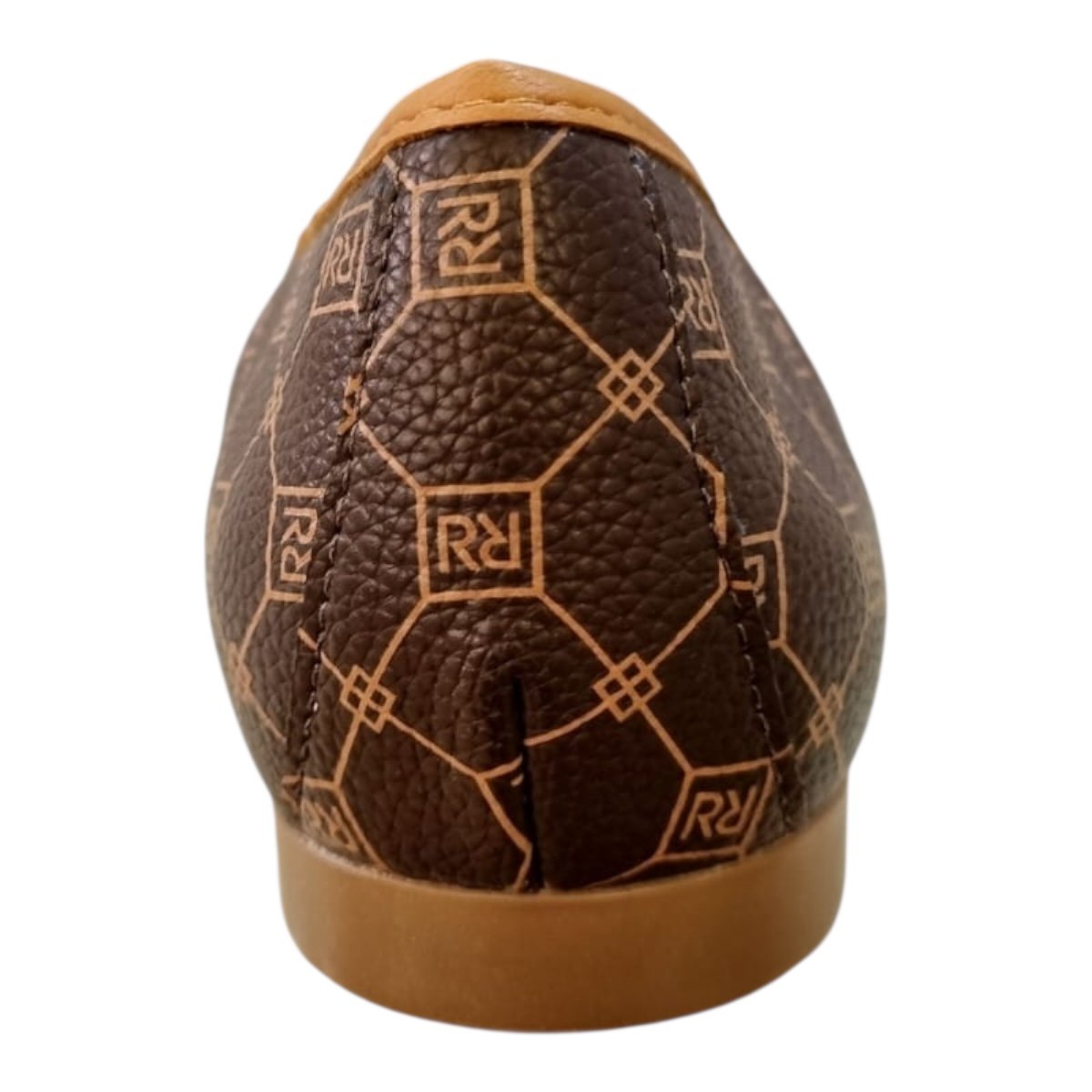 Sapatilha Feminino Rafitthy Casual Conforto Laço Antiderrapante Superleve Bico Quadrado 18.50004A Caramelo Marrom 4