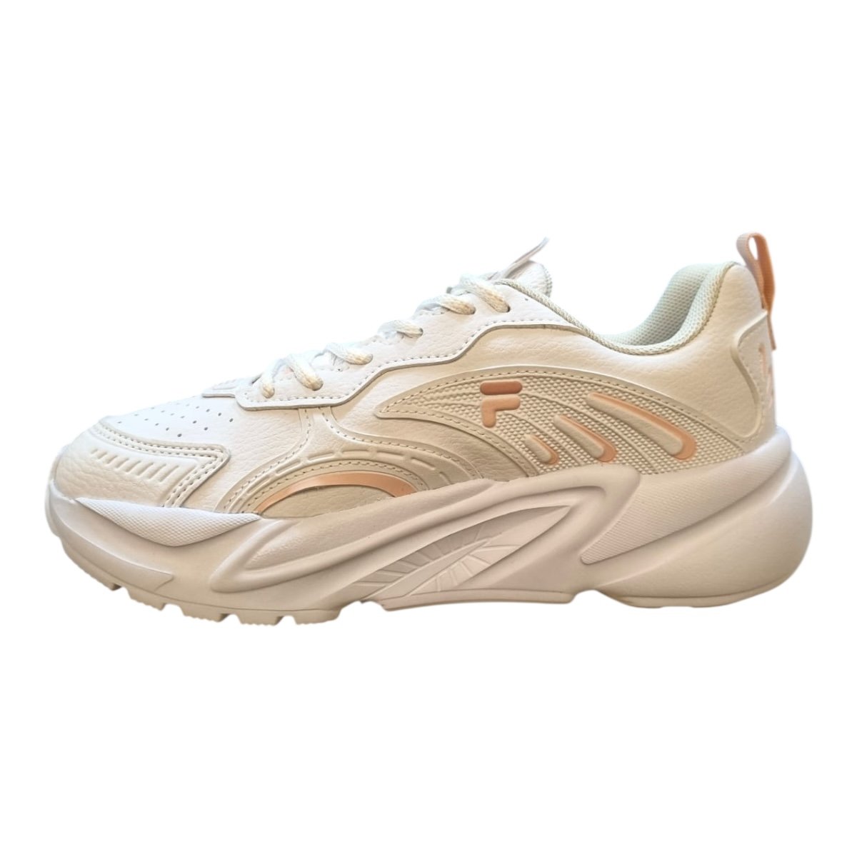 Tenis Feminino Fila Street Fit 2 Esporte Conforto Academia Caminhada Superleve Branco Branco 6