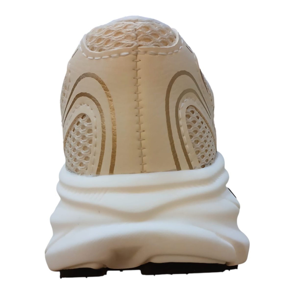 Tenis Feminino Kolosh Athletic Casual Esporte Ultraconforto Detalhe Metalizado E0351 Bege Bege 5