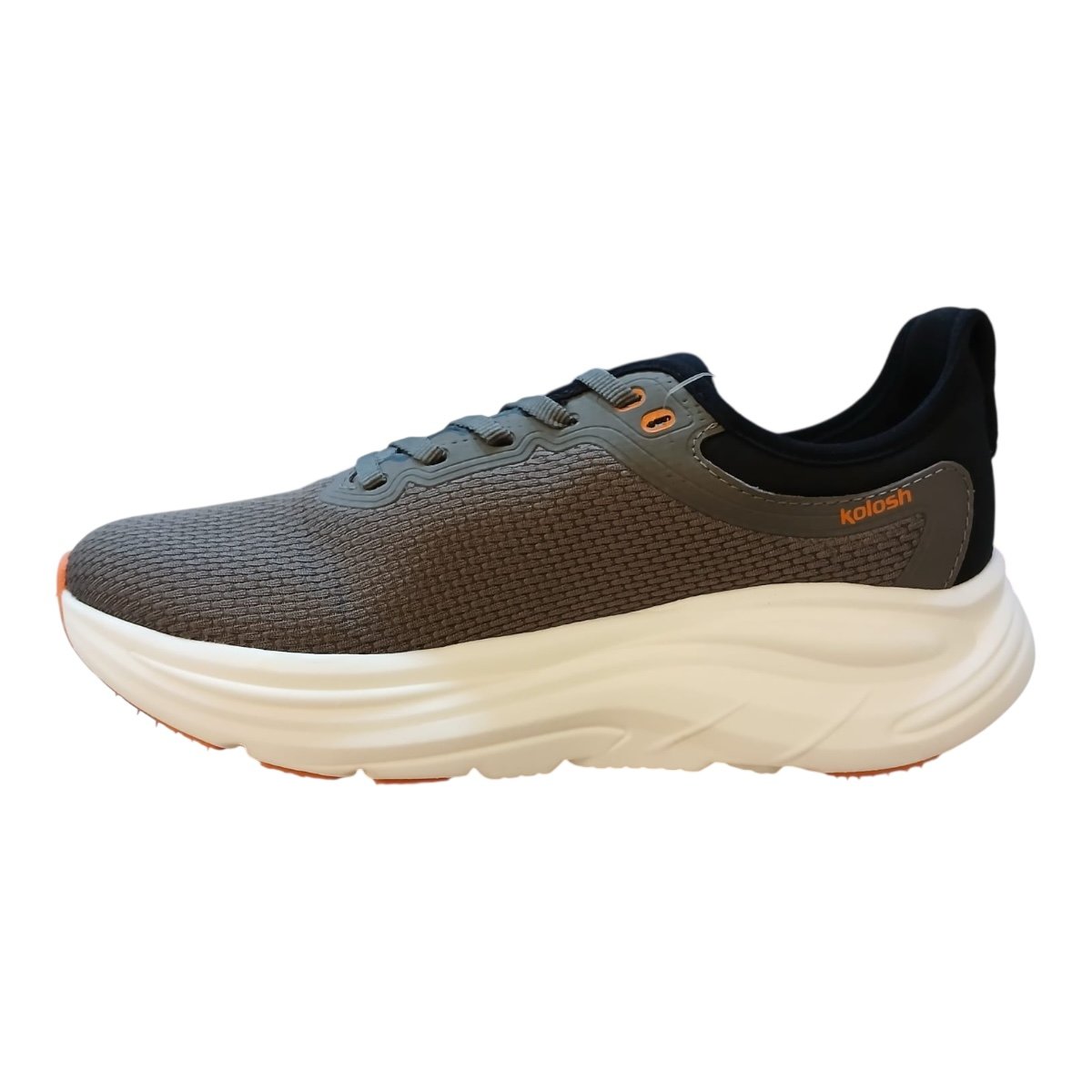 Tenis Masculino Kolosh Ultraconforto Superleve Esporte Academia Caminhada H3703 Chumbo Cinza 5