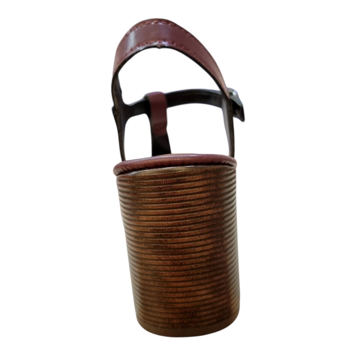 Sandalia Feminino Dakota Conforto Casual Salto Bloco Médio Tiras Bico Quadrado Y8821 Vinho Vinho 4