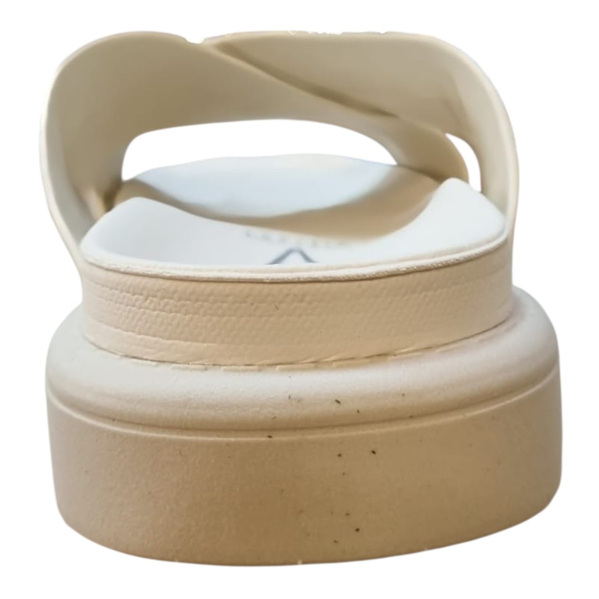 Chinelo Papete Feminino Vizzano Casual Conforto Tiras Cruzadas Metalizado 6510.122 Branco Branco 5