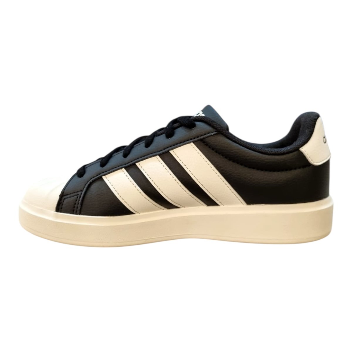 Tenis Feminino Adidas Streettalk Casual Conforto Retrô Amarração Antiderrapante Preto Preto 6