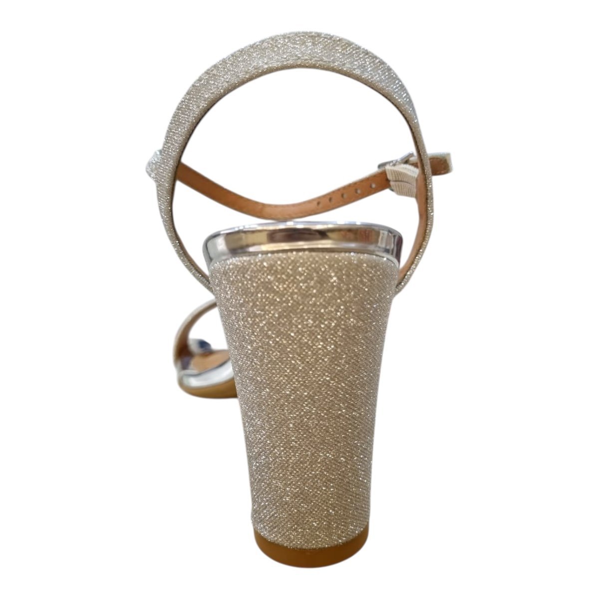 Sandalia Feminino Vizzano Casual Brilho Metalizada Glitter Salto 6262.474 Prata Prata 3
