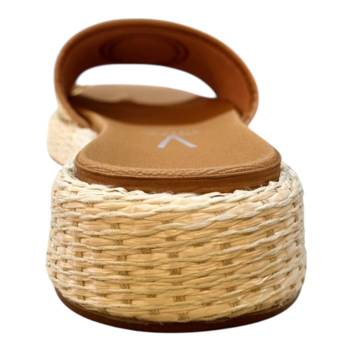 Chinelo Papete Feminino Vizzano Casual Conforto Slide Detalhe Metalizado Tressê 6506.123 Caramelo Caramelo 3