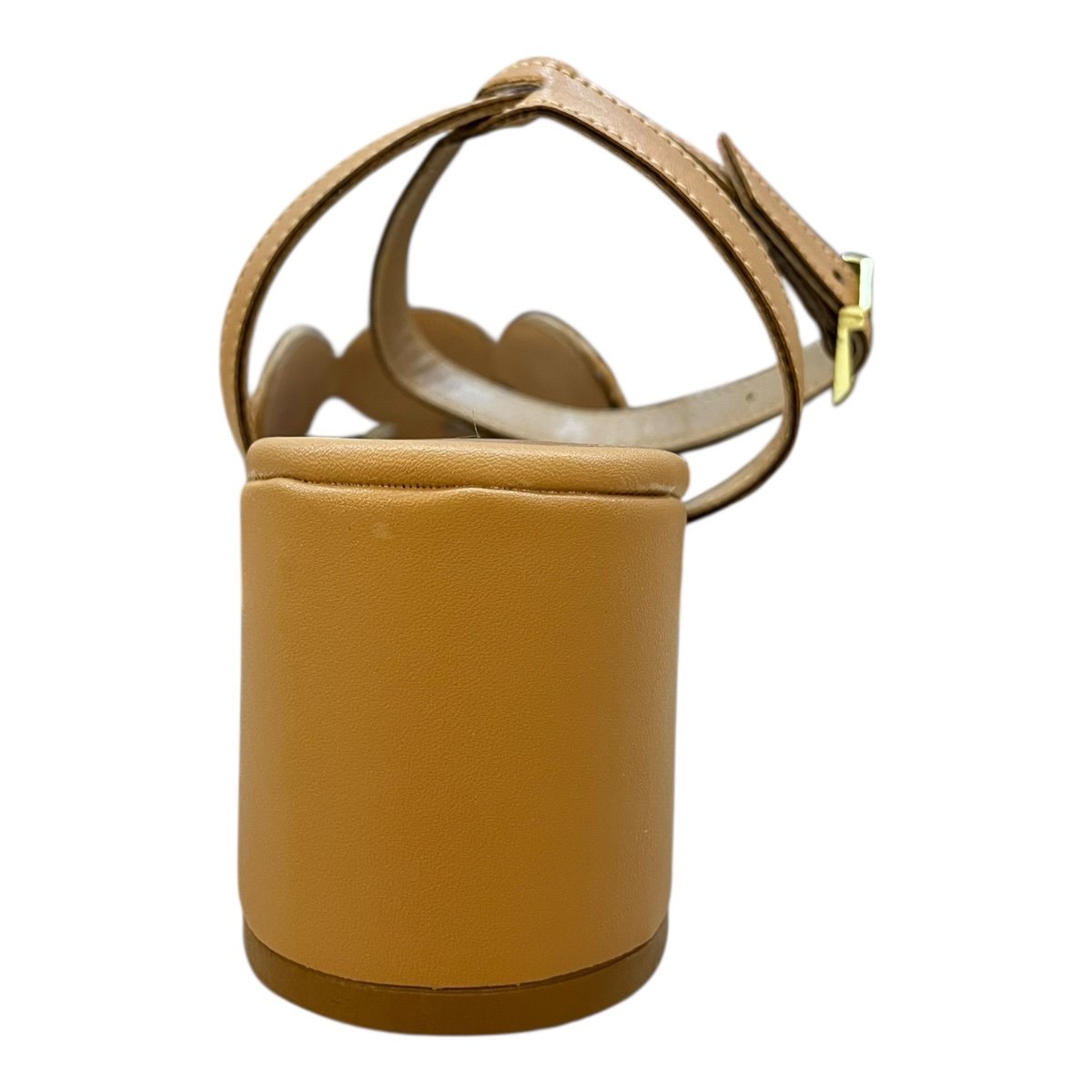 Sandalia Feminino Doce Maça Conforto Casual Palha Salto Bloco Médio Detalhe Metalizado E234stb Bege Bege 5