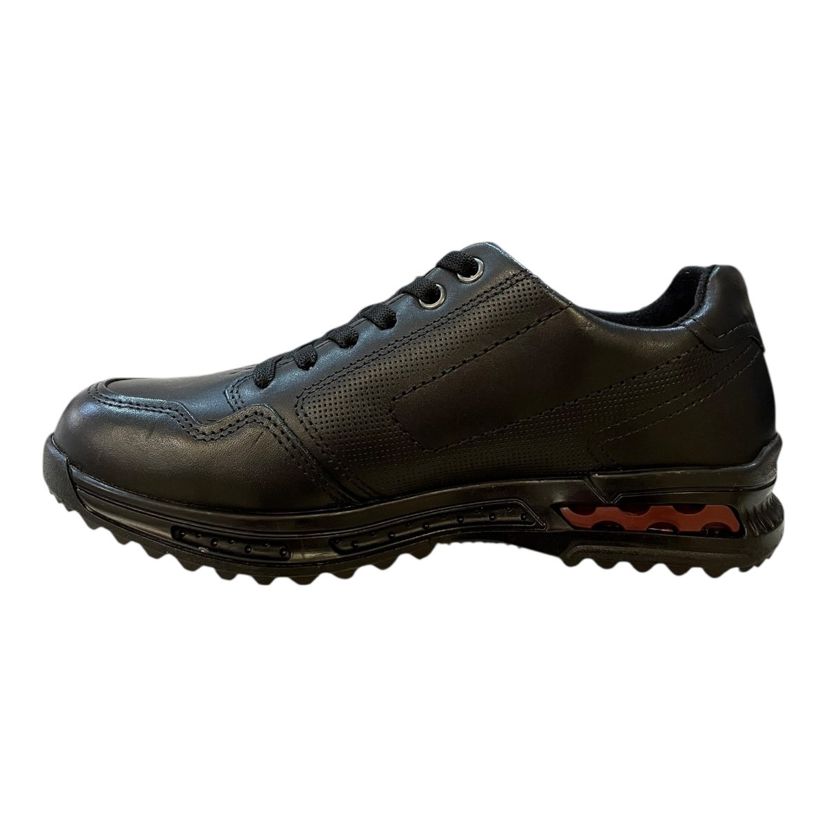 Sapatenis Masculino Pegada Ultraconforto Couro Calce Fácil Zíper Antiderrapante 111801-03 Preto Preto 4