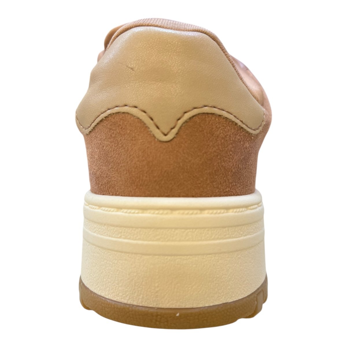 Tenis Feminino Ramarim Casual Conforto Camurça Plataforma Listras Amarração 25-99201 Marrom Marrom 6