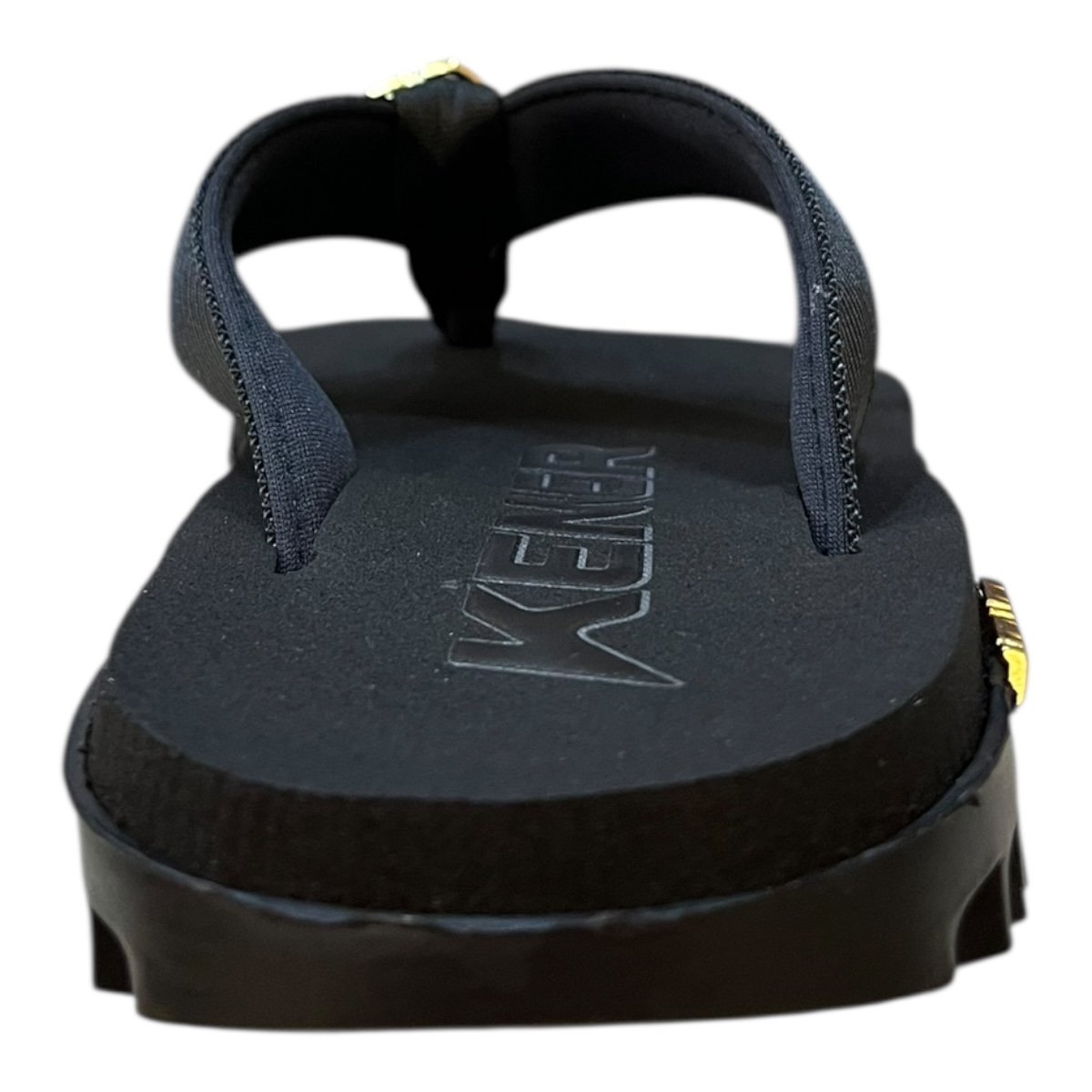 Chinelo Masculino Kenner Kivah Conforto Dedo Casual Antiderrapante Detalhe Metalizado Preto Preto 4