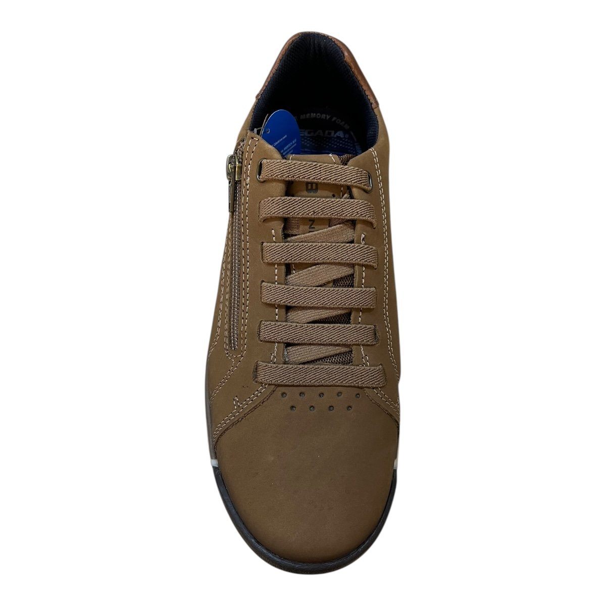 Sapatenis Masculino Pegada Casual Ultraconforto Calce Fácil Couro Antiderrapante 112503-08 Marrom Marrom 6