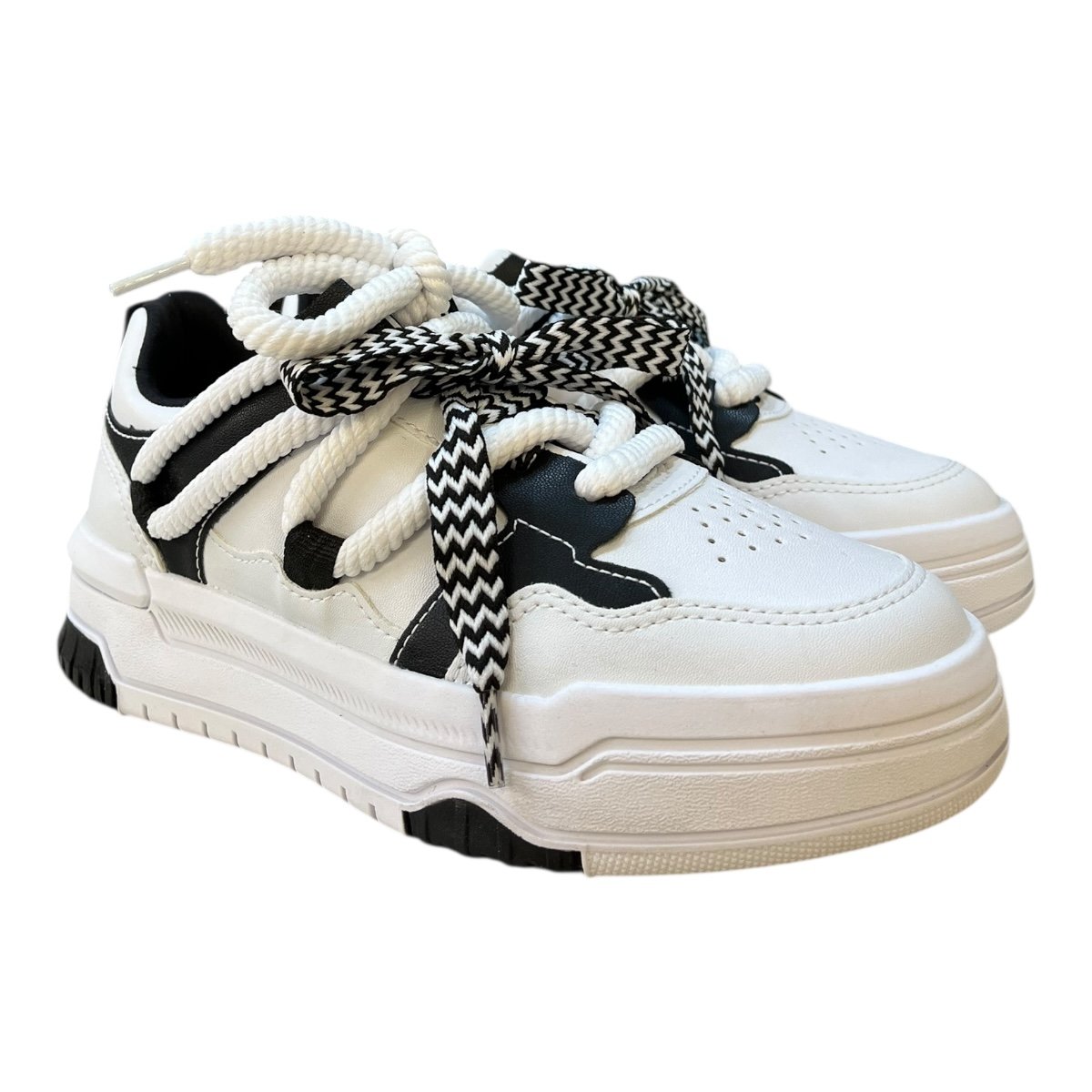 Tenis Feminino Ramarim Sneaker Casual Plataforma Conforto Cadarço Duplo Retrô 25-94204 Branco Branco 2