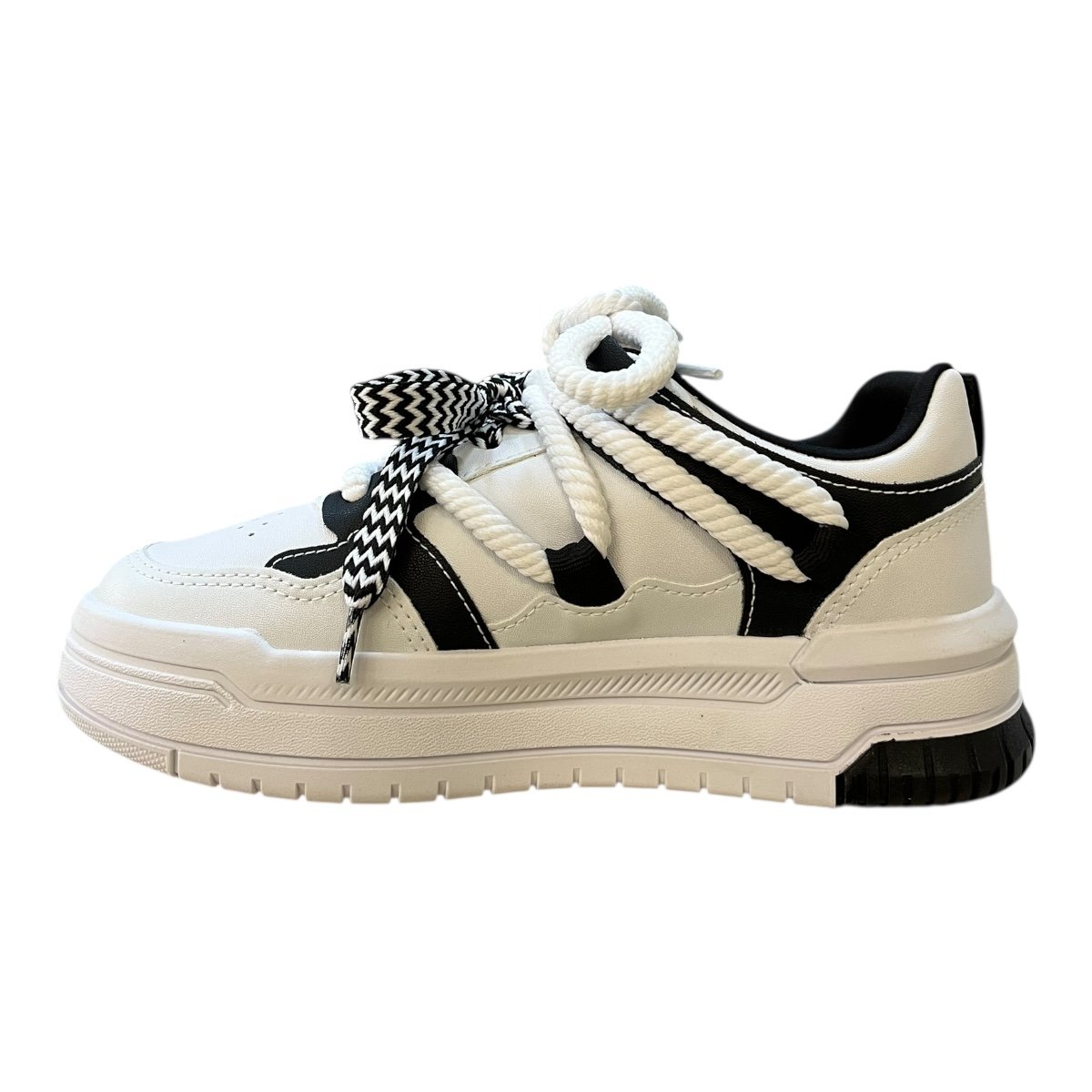 Tenis Feminino Ramarim Sneaker Casual Plataforma Conforto Cadarço Duplo Retrô 25-94204 Branco Branco 4