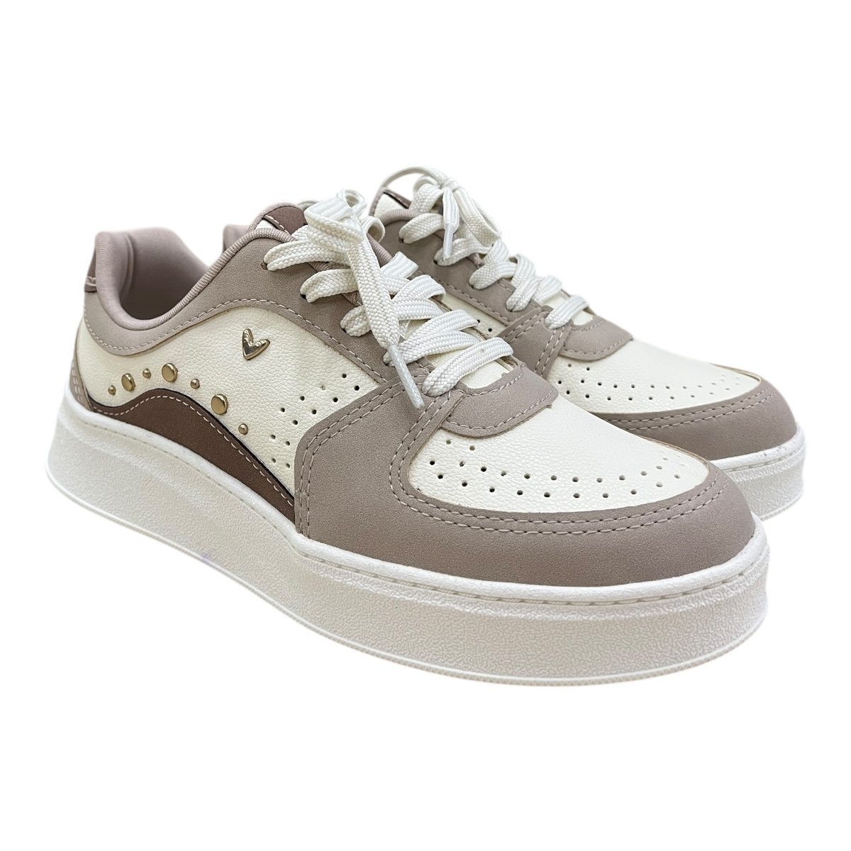 Tenis Feminino Mississipi Casual Conforto Plataforma Superleve Amarração Antiderrapante Mc918 Marfim Marfim 2