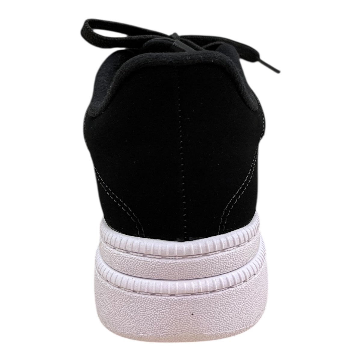 Tenis Feminino Moleca Casual Conforto Amarração Plataforma Detalhe Brilho Colorido 5816.108 Preto Preto 5