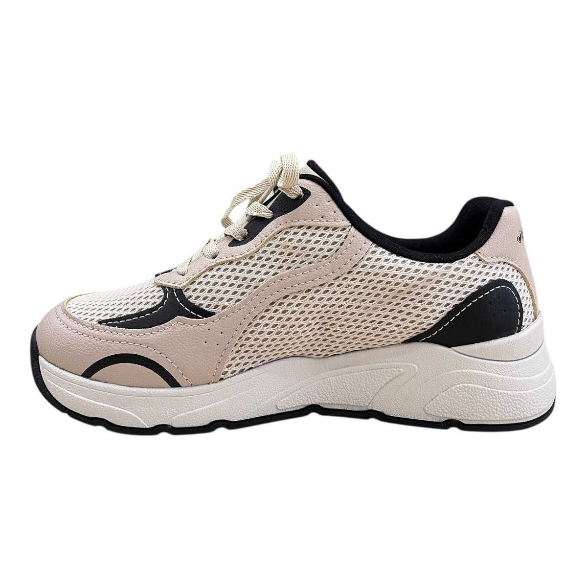 Tenis Feminino Mississipi Jogging Casual Conforto Retrô Antiderrapante Amarração Mf592 Nude Nude 4