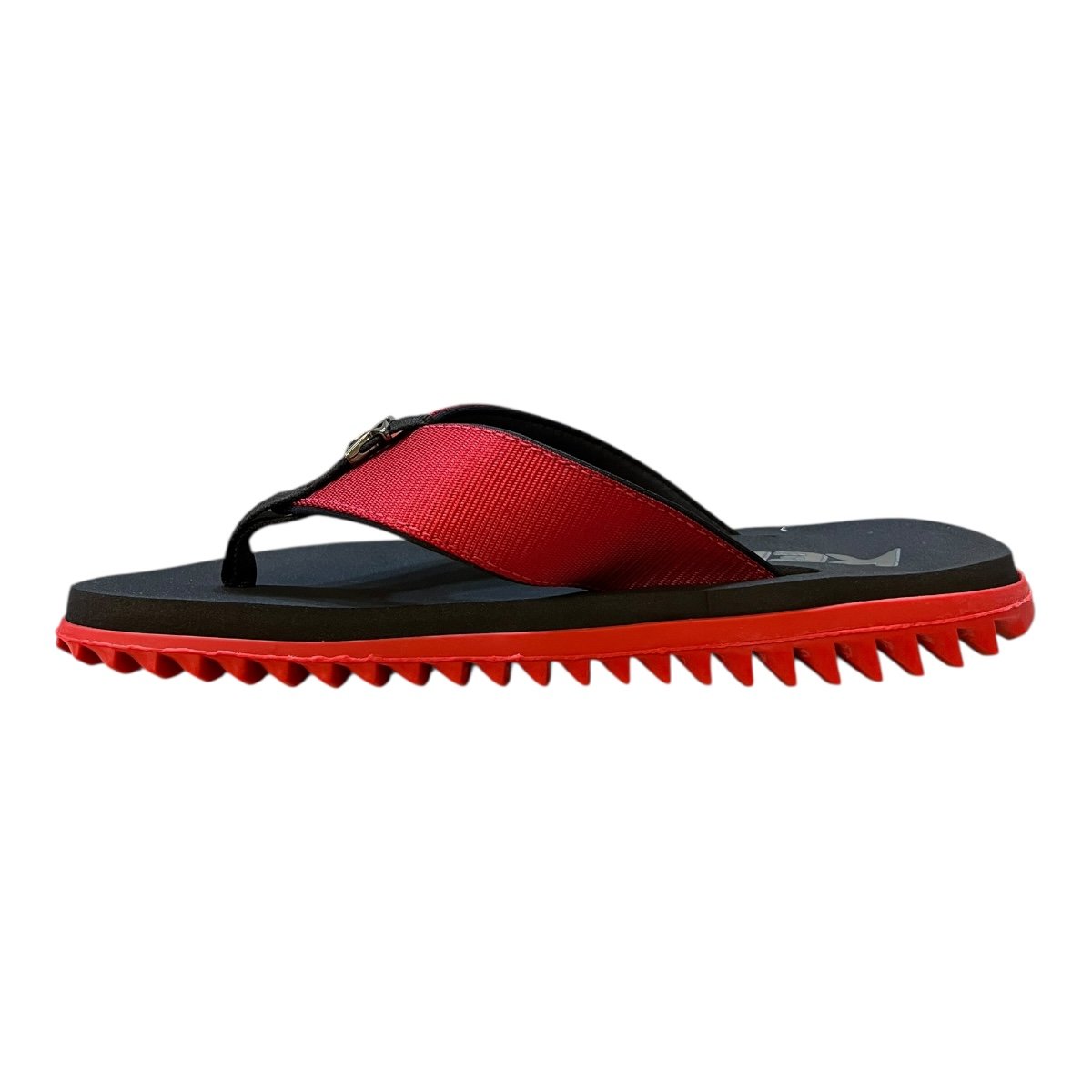 Chinelo Masculino Kenner Kivah Conforto Dedo Casual Antiderrapante Detalhe Metalizado Vermelho Preto/Vermelho 4