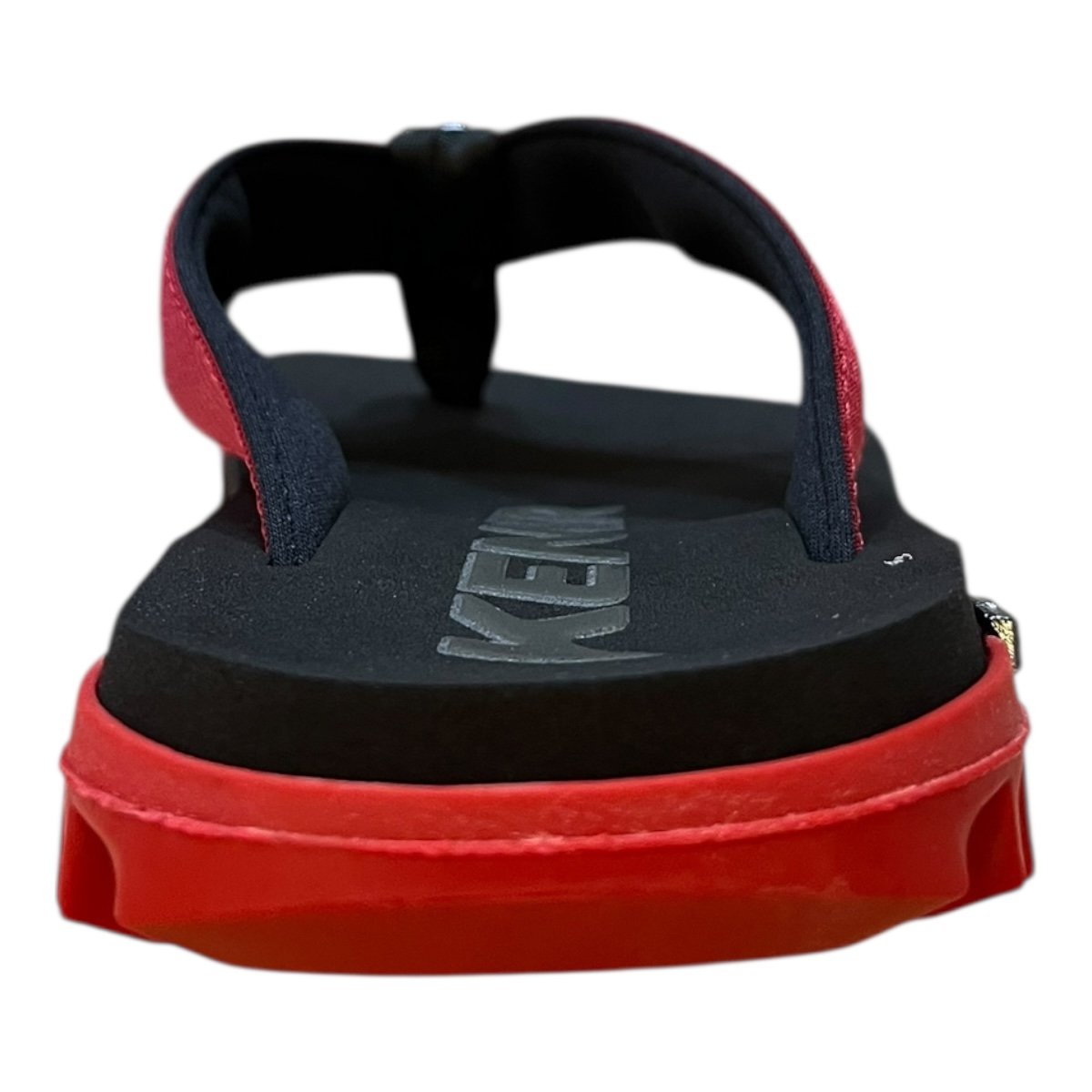 Chinelo Masculino Kenner Kivah Conforto Dedo Casual Antiderrapante Detalhe Metalizado Vermelho Preto/Vermelho 5