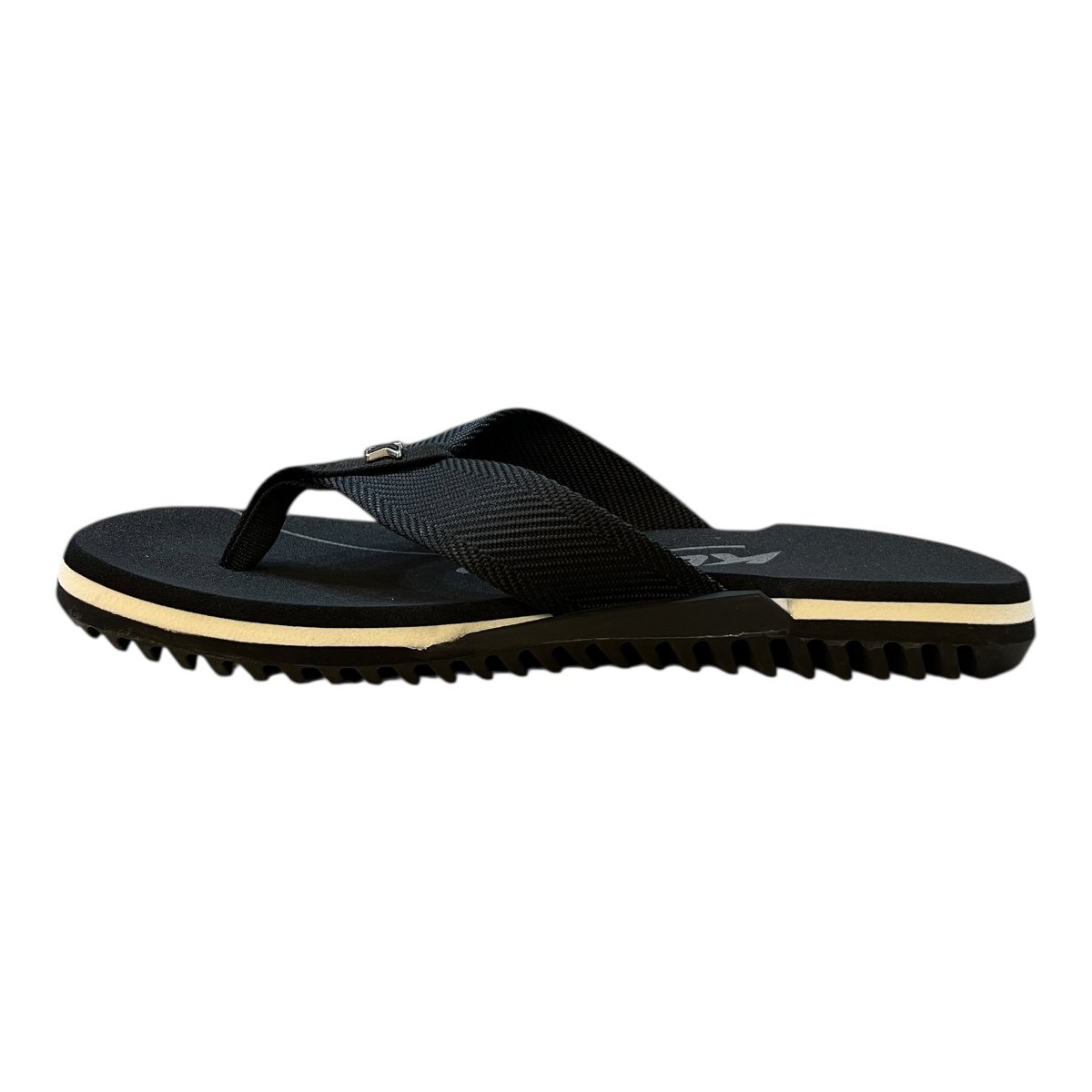 Chinelo Masculino Kenner Nk6 Pro Conforto Superleve Dedo Antiderrapante Detalhe Metalizado  Preto Preto/Branco 4