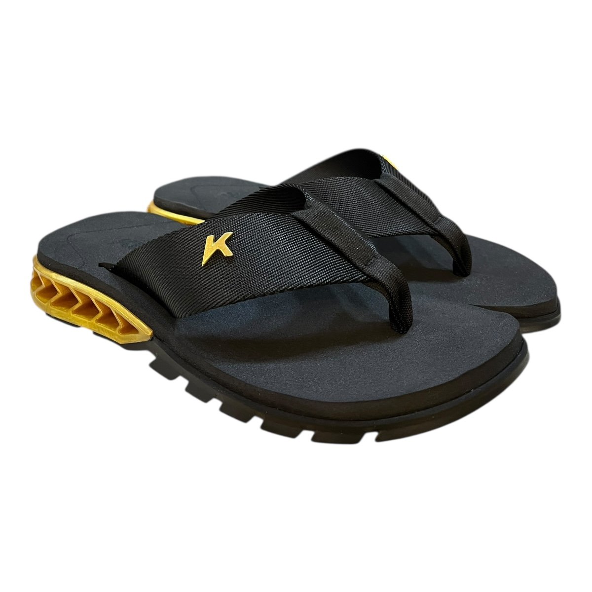 Chinelo Masculino Kenner Rakka Casual Conforto Antiderrapante Dedo Detalhe Metalizado Preto Preto 2