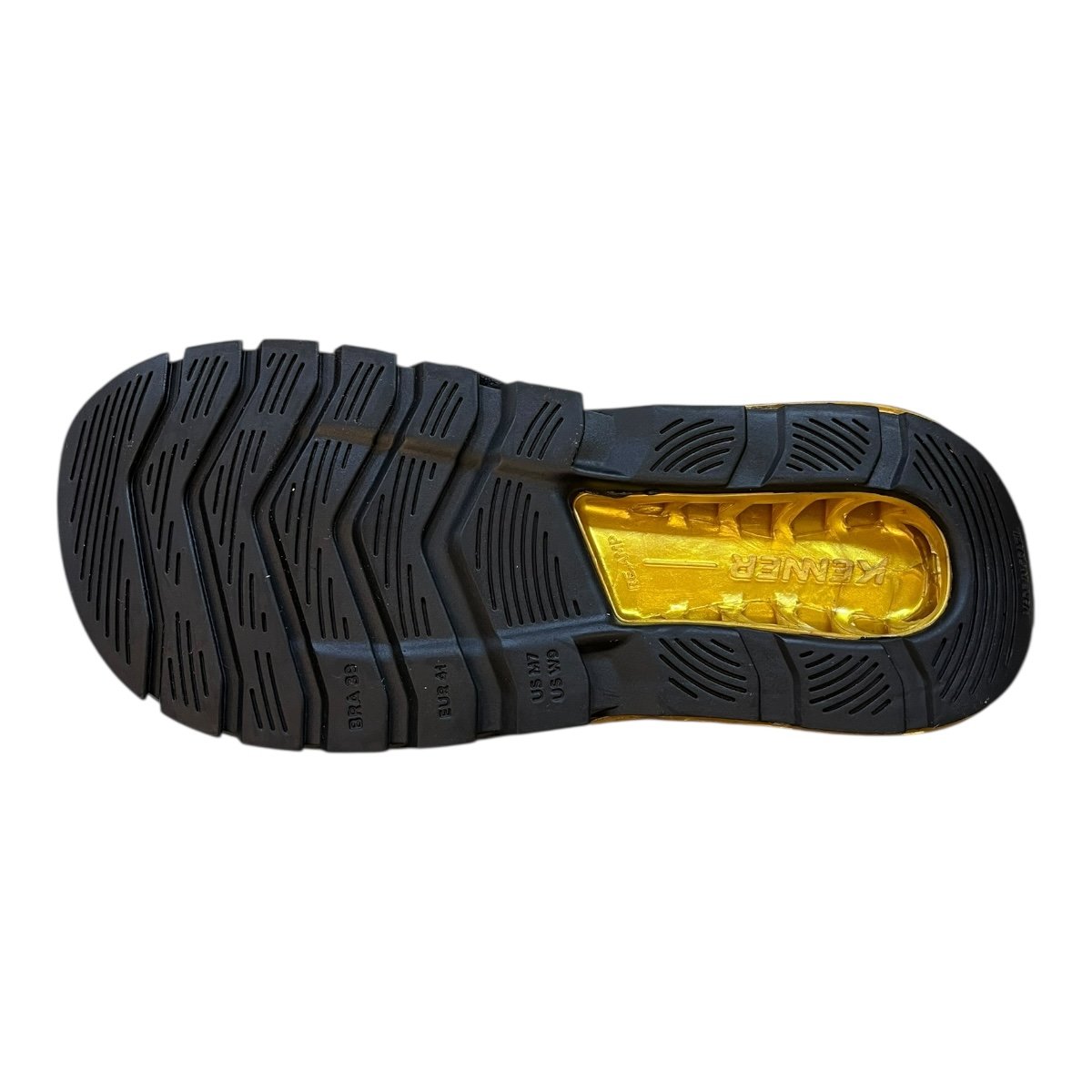 Chinelo Masculino Kenner Rakka Casual Conforto Antiderrapante Dedo Detalhe Metalizado Preto Preto 3