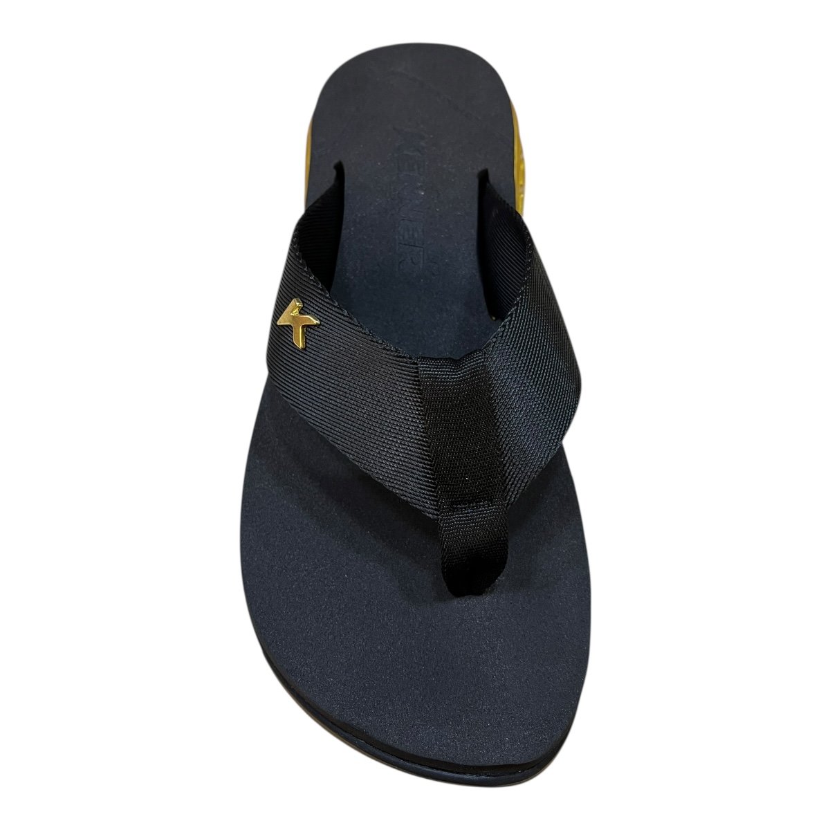 Chinelo Masculino Kenner Rakka Casual Conforto Antiderrapante Dedo Detalhe Metalizado Preto Preto 6