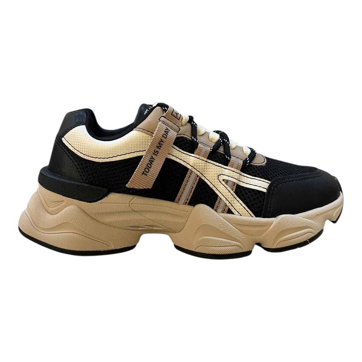 Tenis Feminino Ramarim Casual Conforto Cadarço Duplo Detalhe Refletivo Tratorado 25-90206 Preto