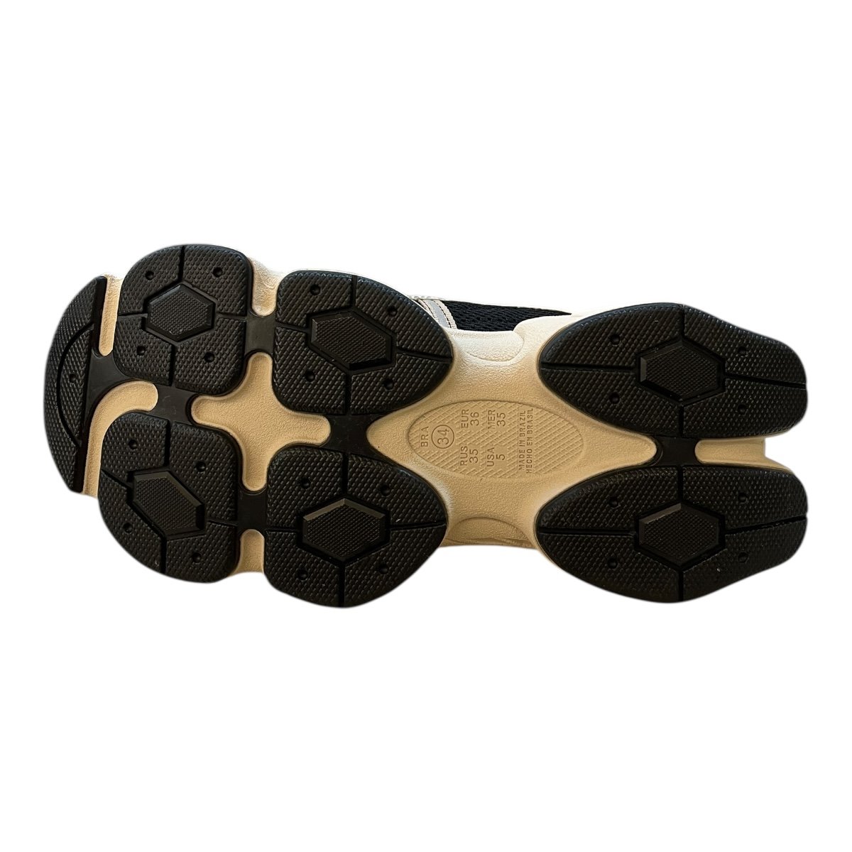 Tenis Feminino Ramarim Casual Conforto Cadarço Duplo Detalhe Refletivo Tratorado 25-90206 Preto Preto 3