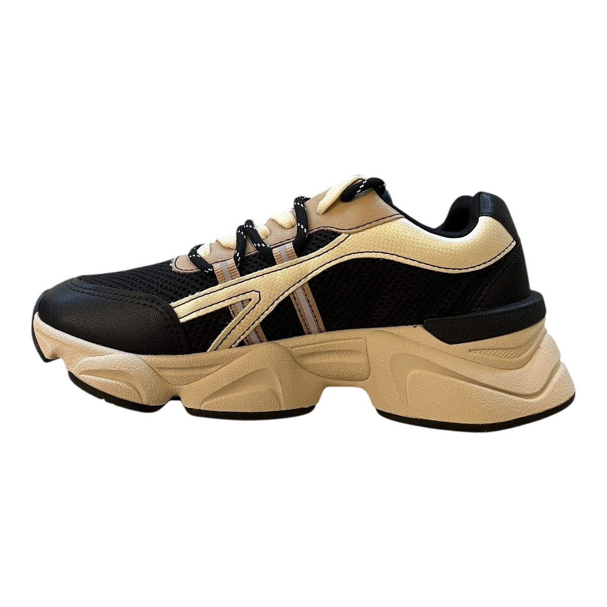 Tenis Feminino Ramarim Casual Conforto Cadarço Duplo Detalhe Refletivo Tratorado 25-90206 Preto Preto 4