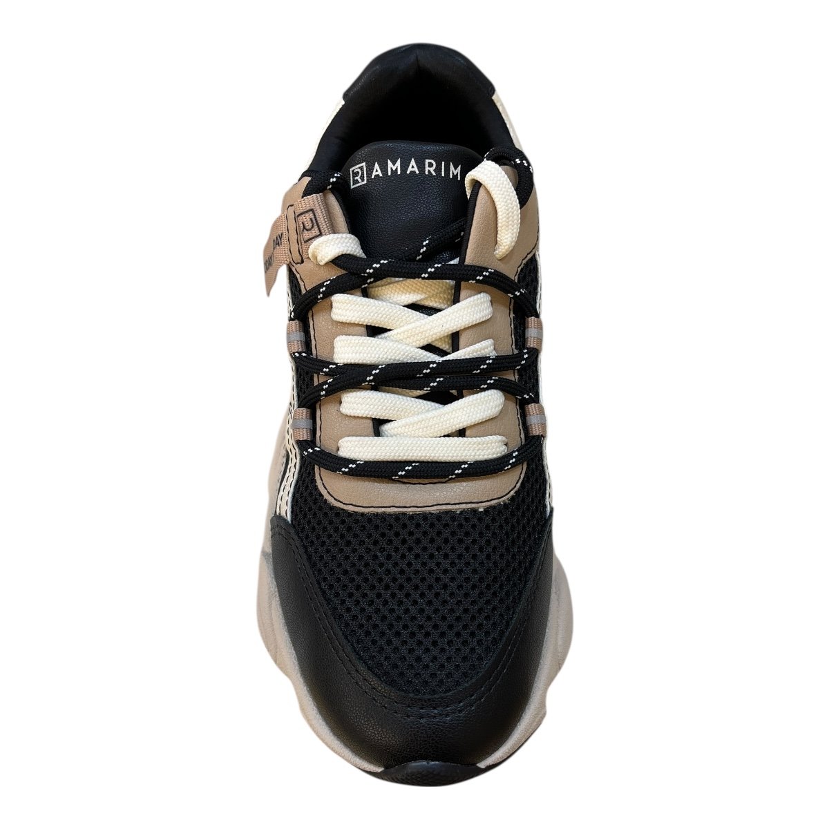 Tenis Feminino Ramarim Casual Conforto Cadarço Duplo Detalhe Refletivo Tratorado 25-90206 Preto Preto 6