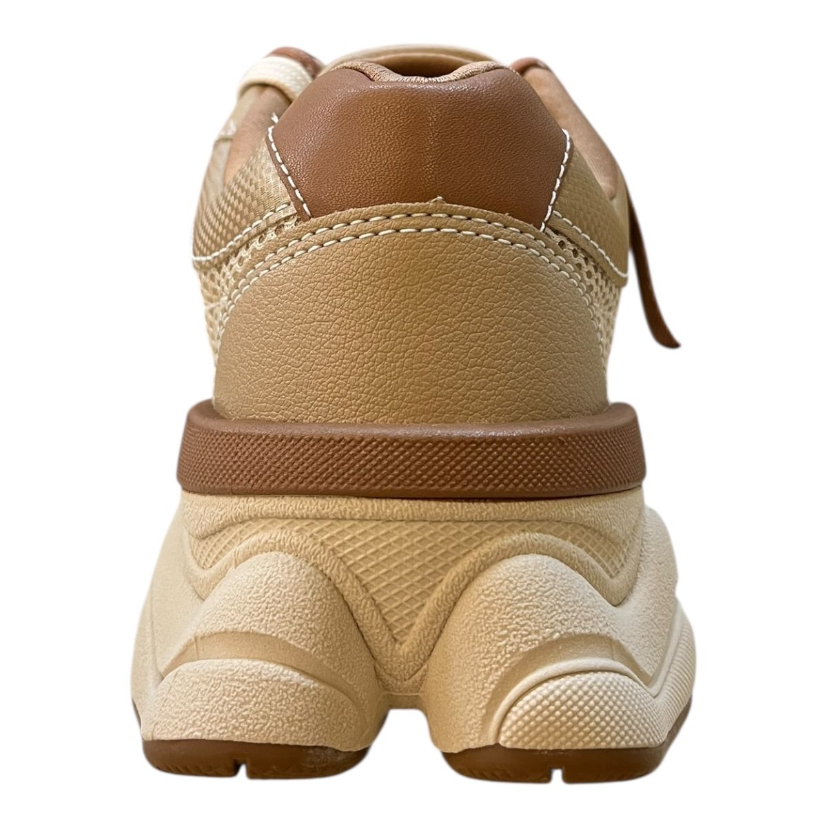 Tenis Feminino Ramarim Casual Conforto Cadarço Duplo Detalhe Refletivo Tratorado 25-90206 Bege Bege 5