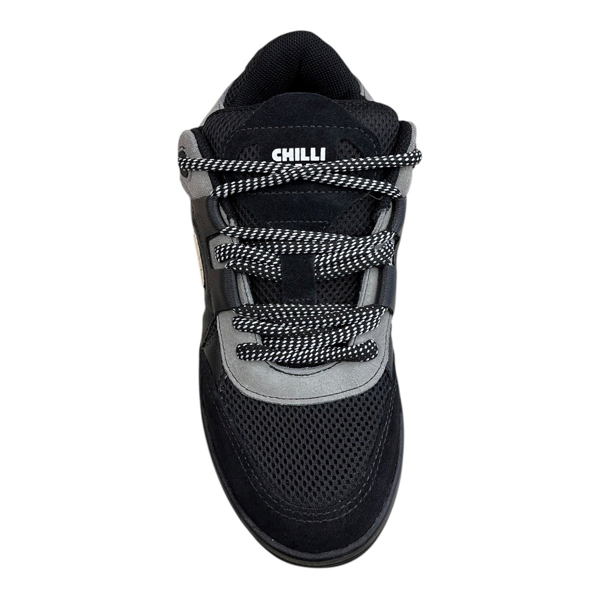 Tenis Masculino Chilli Beans Sneakers Couro Casual Ultraconforto Skatista Street Retrô Plataforma 25-94665 Preto Preto 6