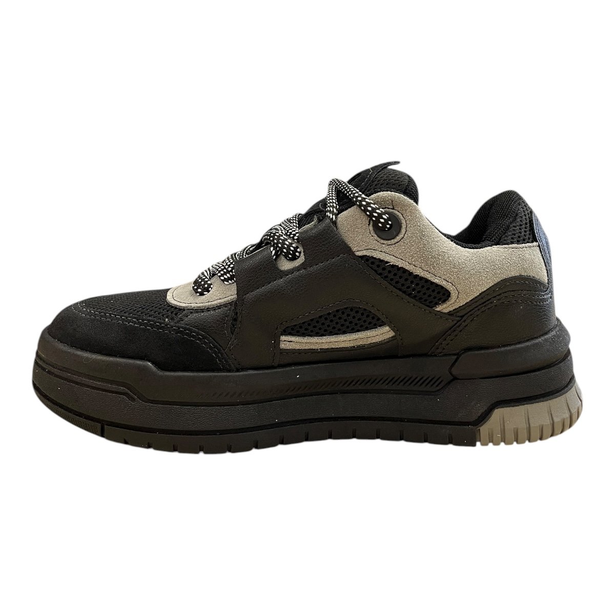 Tenis Masculino Chilli Beans Sneakers Couro Casual Ultraconforto Skatista Street Retrô Plataforma 25-94665 Preto Preto 5