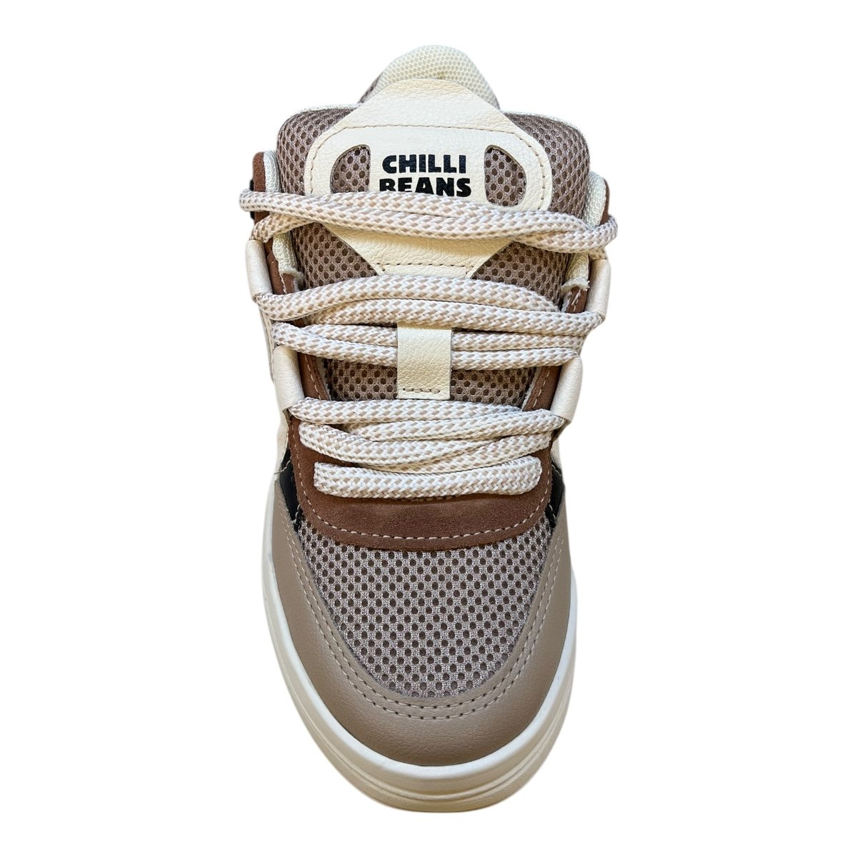 Tenis Feminino Chilli Beans Sneakers Couro Casual Ultraconforto Street Plataforma Retrô Antiderrapante 25-94605 Marrom Marrom 6