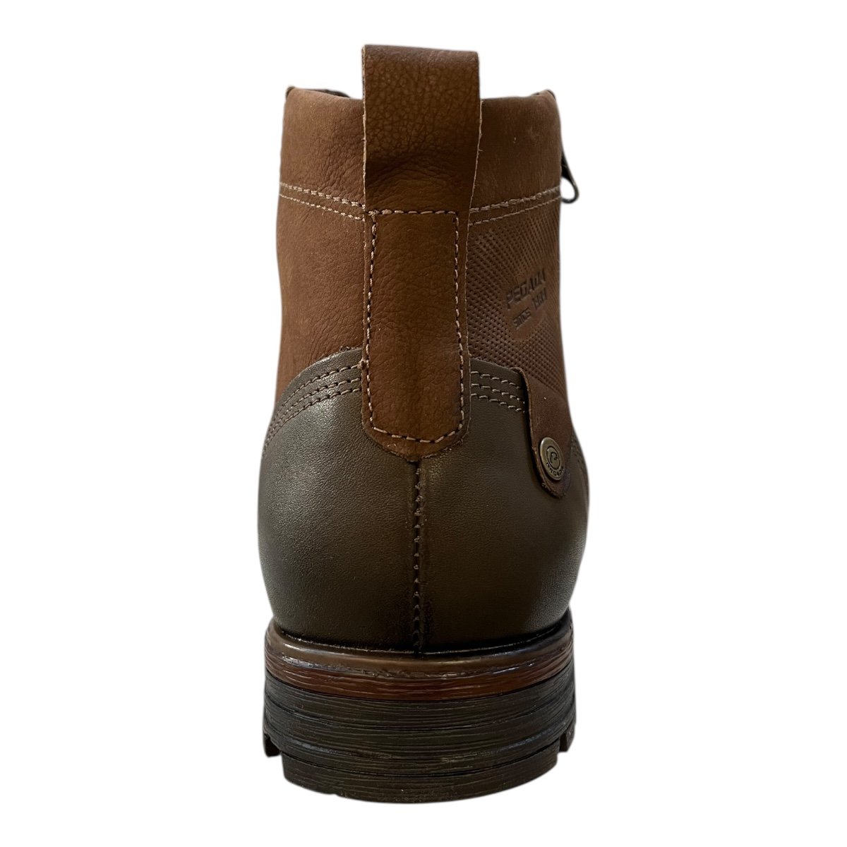 Bota Coturno Masculino Pegada Casual Ultraconforto Couro Antiderrapante Amarração Zíper 180745-03 Marrom Marrom 5