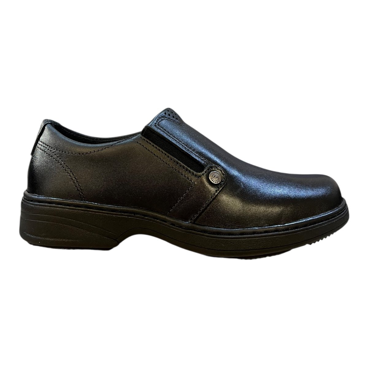Sapato Social Masculino Pegada Casual Couro Calce Fácil Conforto Antiderrapante 12127201 Preto