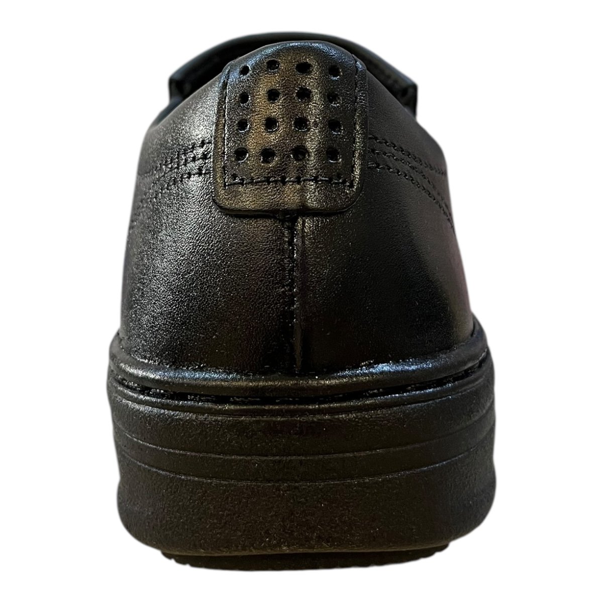 Sapato Social Masculino Pegada Casual Couro Calce Fácil Conforto Antiderrapante 12127201 Preto Preto 5