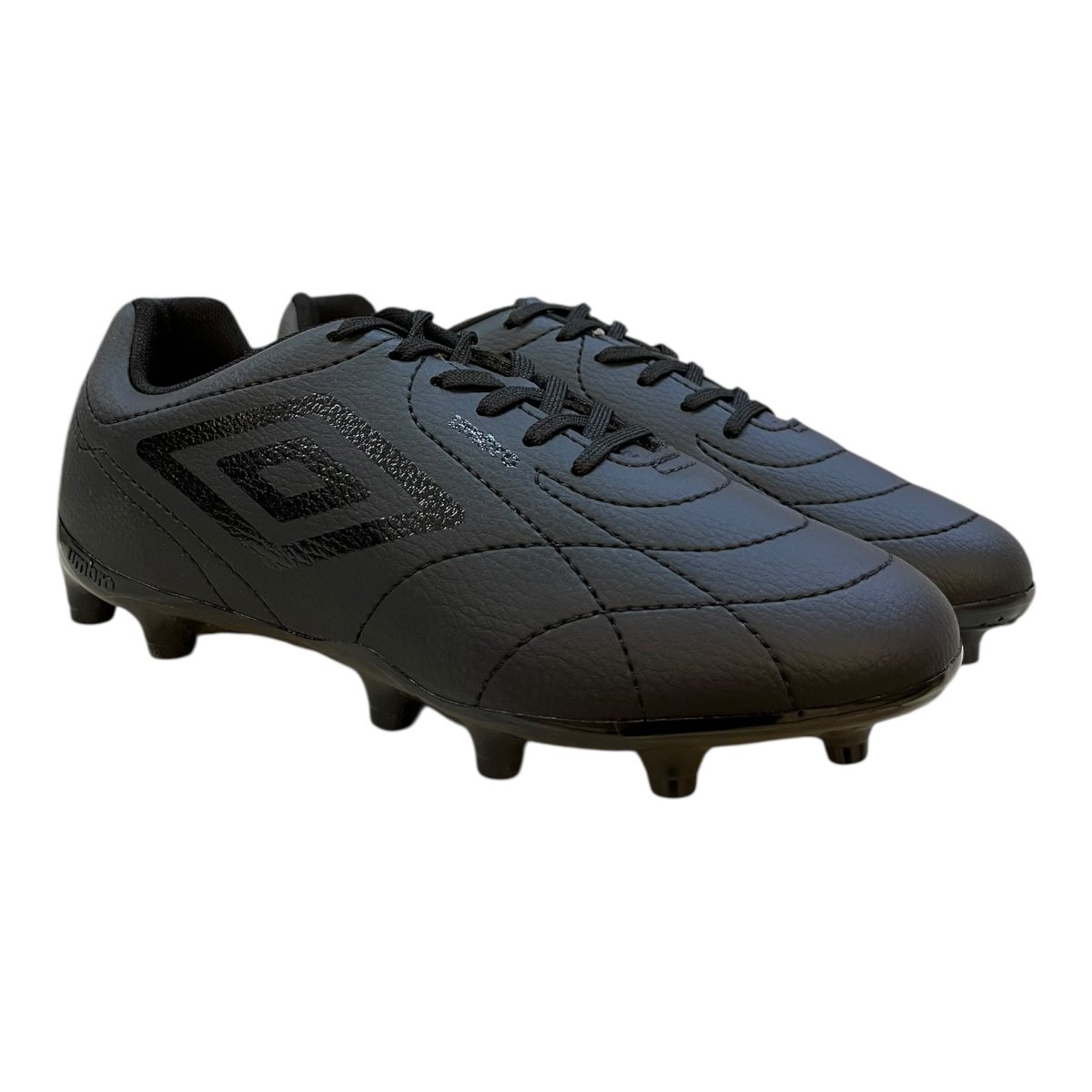 Chuteira Masculino Umbro Class Footballer Adulto Conforto Esporte Campo Cravo 978206 Preto Preto 2