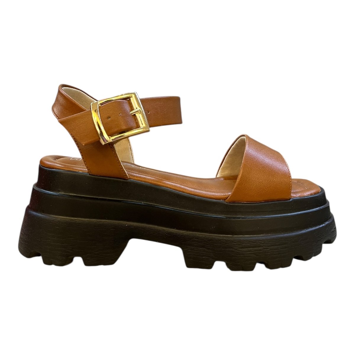 Sandalia Feminino Ramarim Casual Ultraconforto Superleve Tratorado Antiderrapante 25-42202 Caramelo