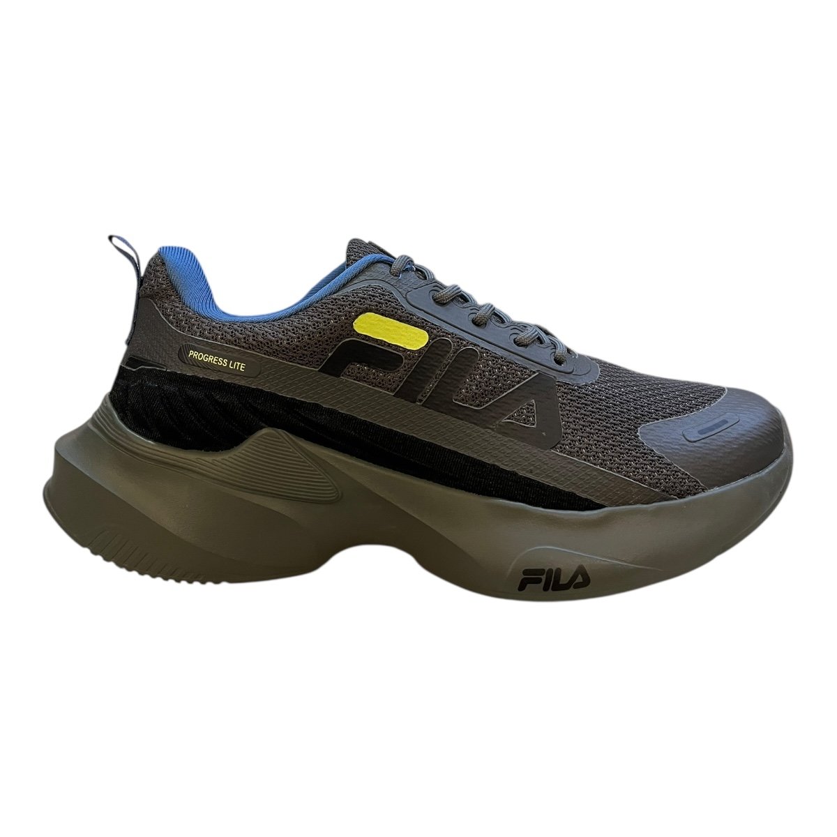 Tenis Masculino Fila Esporte Academia Caminhada Progress Lite Chumbo