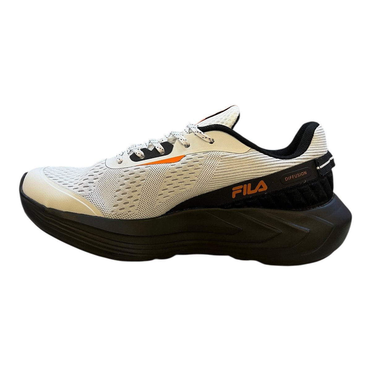 Tenis Masculino Fila Diffusion Esporte Caminhada Academia Corrida Conforto Antiderrapante Branco Branco 6