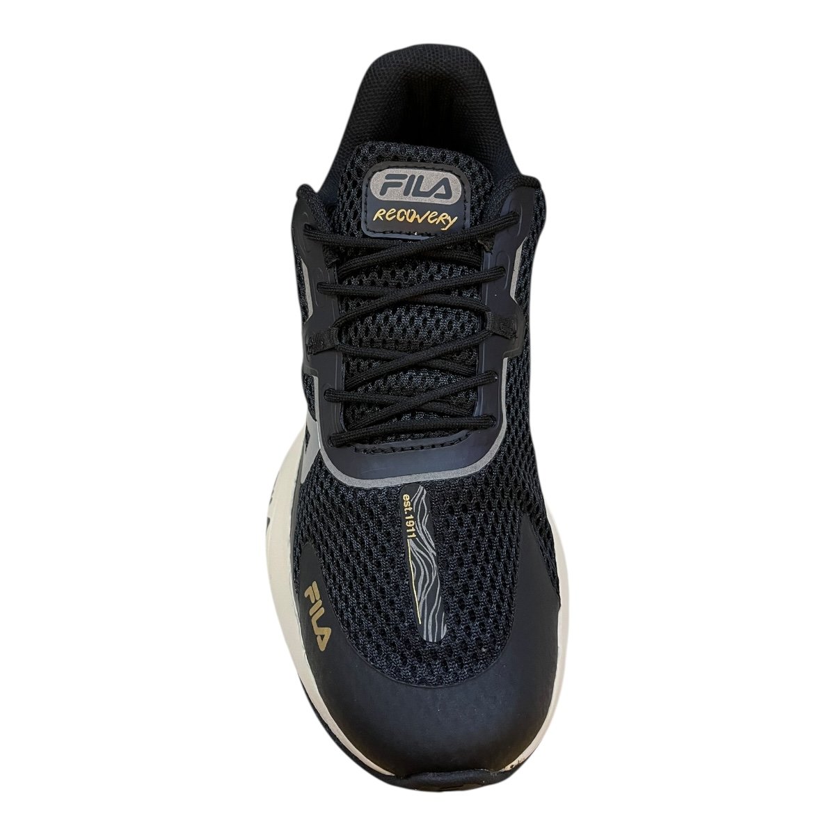 Tenis Feminino Fila Conforto Esporte Caminhada Academia Recovery Preto Preto 3